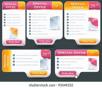 Web banner vector set