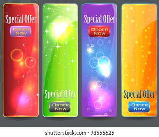Web banner vector set