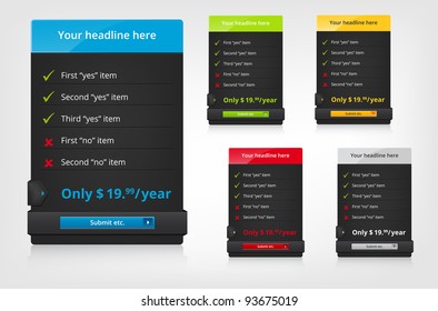 Web banner vector set