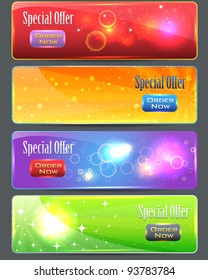 Web banner vector set