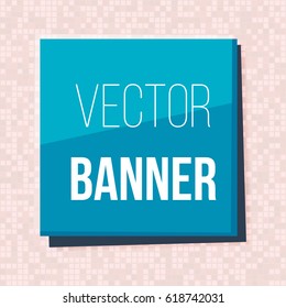 Web banner for website or app or business. Vector illustration