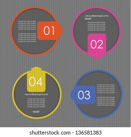 web banners, arrows, place with text