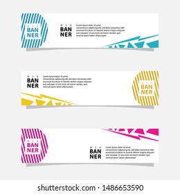 Web banners, web banner templates, modern templates