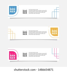 Web banners, web banner templates, modern templates