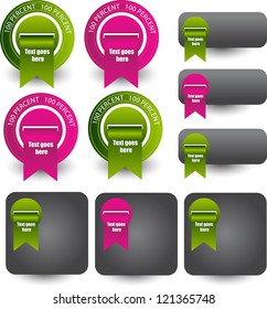 web banners with best choice labels and seals