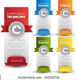 web banners with best choice option label