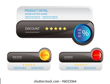 web banners, buttons