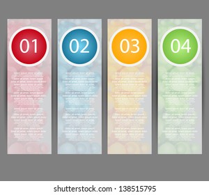 web banners with choice option/infographic banners