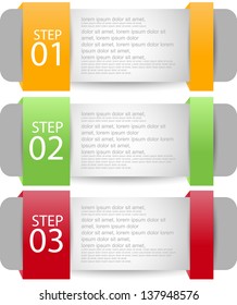 web banners with choice options/infographic banners
