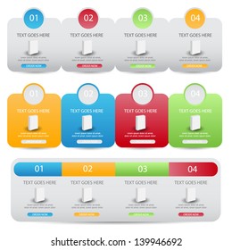 web banners with choice options/infographic banners