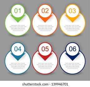 web banners with choice options/infographic banners