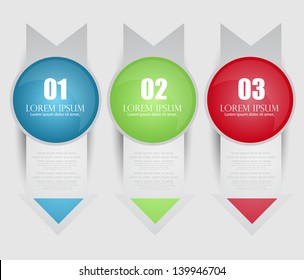 web banners with choice options/infographic banners