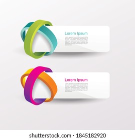 Web Banners Design. Can be used for  number and step up options or website design.