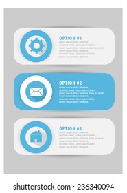 web banners with info graphic number options. vector