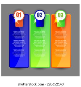Web banners with info-graphic number options