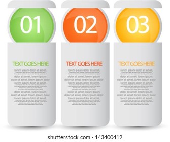 web banners with infographic options