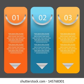 web banners with infographic options