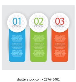 web banners with info-graphics number options. vector
