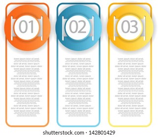 web banners with infographics options