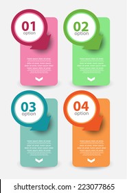 Web Banners with number info-graphic options