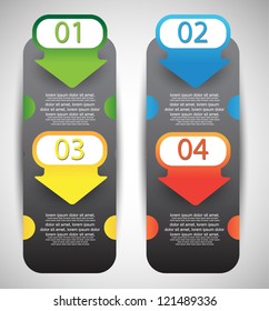 web banners with number options
