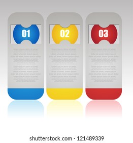 web banners with number options