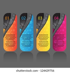 web banners with number options