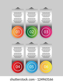 web banners with number options