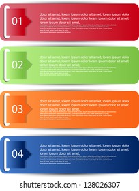 web banners with number options