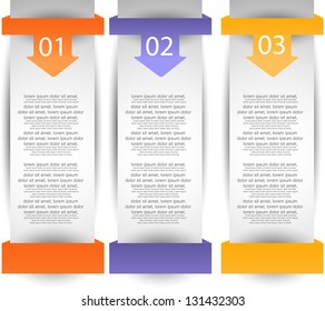 web banners with number options