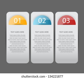 web banners with number options