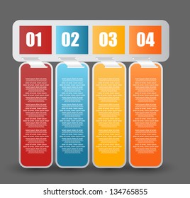 web banners with number options