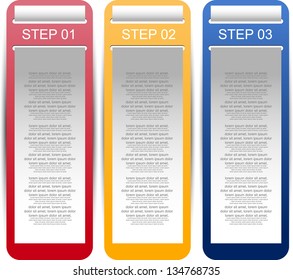 web banners with number options