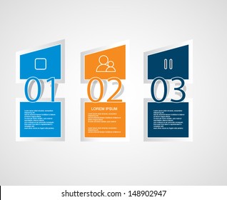 web banners with number options
