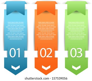 web banners with number options