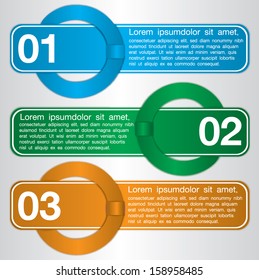 web banners with number options 