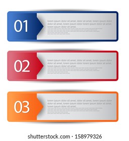 web banners with number options