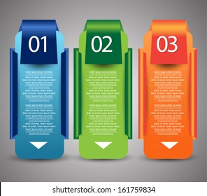 web banners with number options