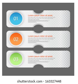 web banners with number options