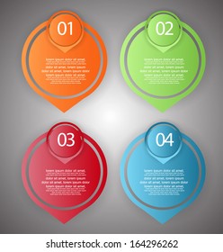 web banners with number options