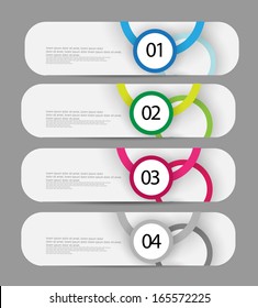 web banners with number options 