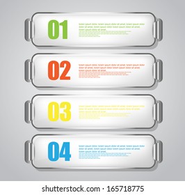 web banners with number options