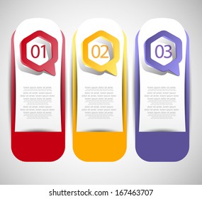 web banners with number options