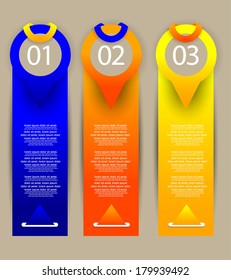web banners with number options