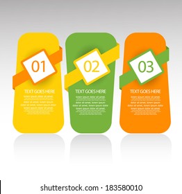 web banners with number options