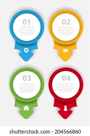 web banners with number options