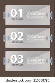web banners with number options