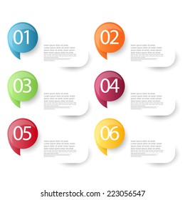 web banners with number options