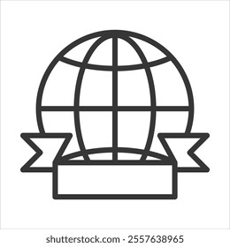Web Banners Outline Icon Vector Illustration