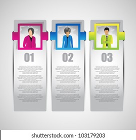 web banners with product choice option